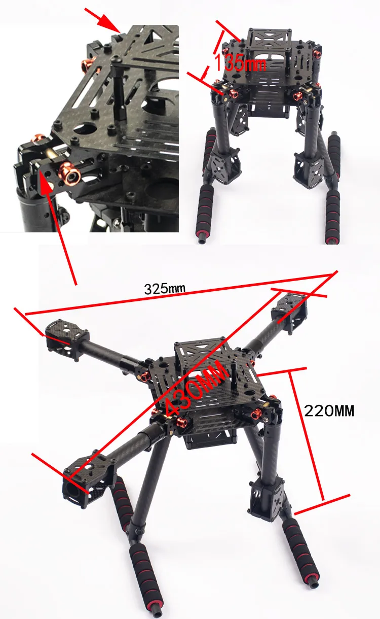 Дрон Flyroun LX350 PRO 350 мм  – обзор и цена Thermal Imager Drone Gimbal